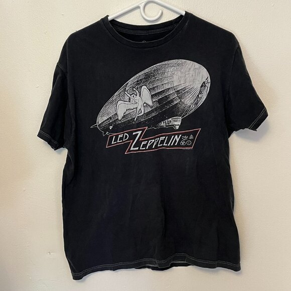 Book & Republic T-Shirt Led Zeppelin Black Size L Men's - Picture 1 of 3